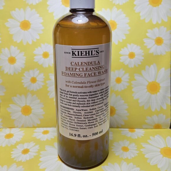 Kiehl'S Calendula Deep Cleansing Face Wash, Balances Skin While Gently Removing